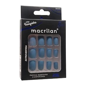 Unhas Postiças Macrilan Tamanho Curto Extrovertida