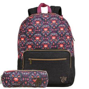 Kit Mochila E Estojo Jeans Dermiwil Capricho 11918