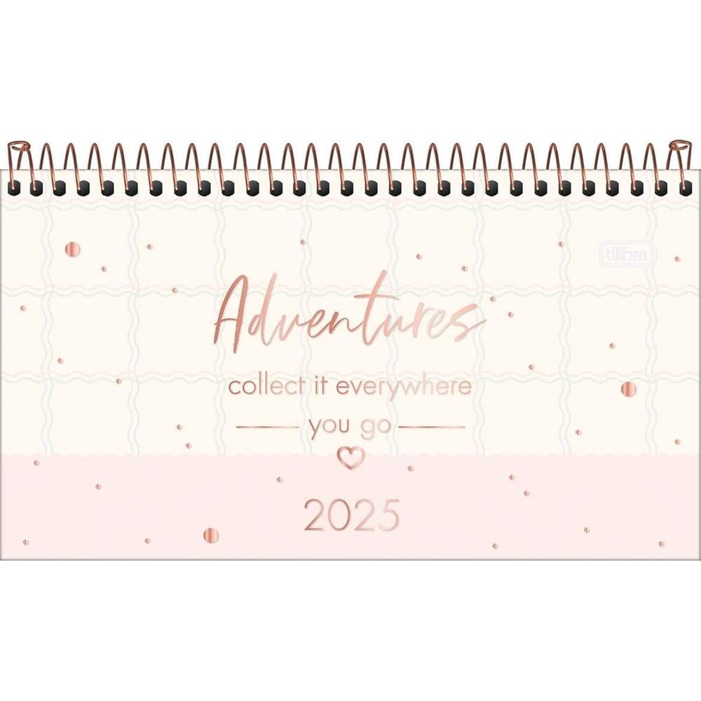 Agenda Espiral Semanal  de Bolso 16,7 x 8,9 cm Soho 2025 Tilibra 2931