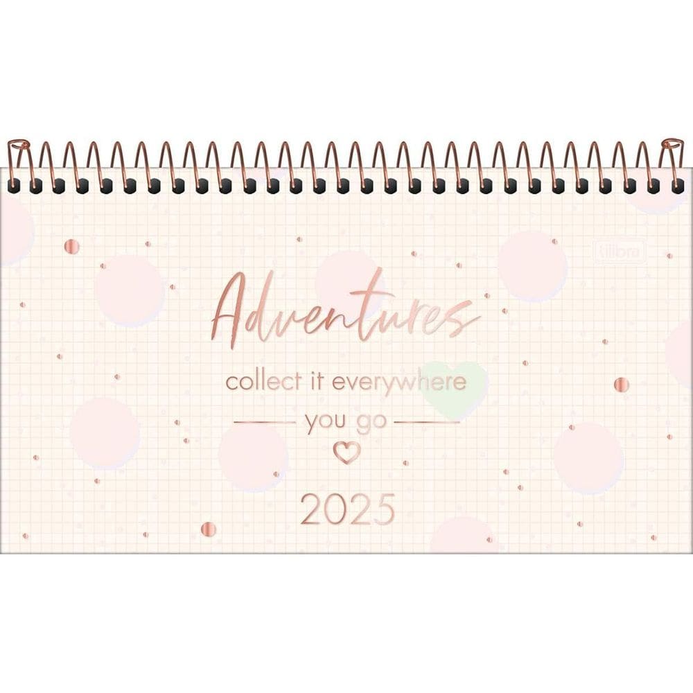 Agenda Espiral Semanal  de Bolso 16,7 x 8,9 cm Soho 2025 Tilibra 2931