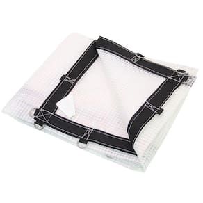 Lona transparente 6x3 com argola cinta de reforço 400 micra