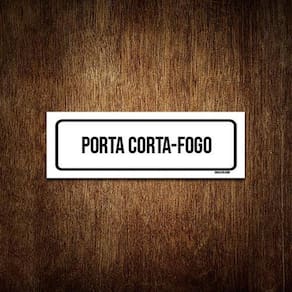 Placa De Sinalização Setor - Porta Corta-Fogo 23X9