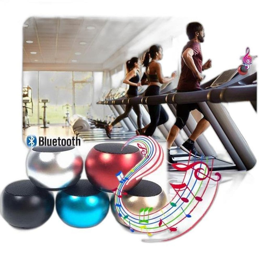 Caixa De Som Metal Mini Bluetooth Academia Malhação Treino