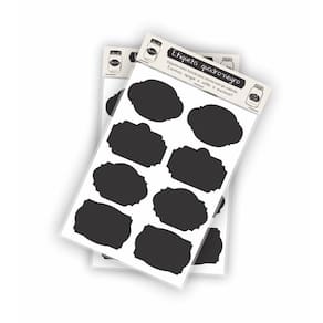 Etiqueta Quadro Negro Adesivo Potes Conservas Scrapbook 16Un