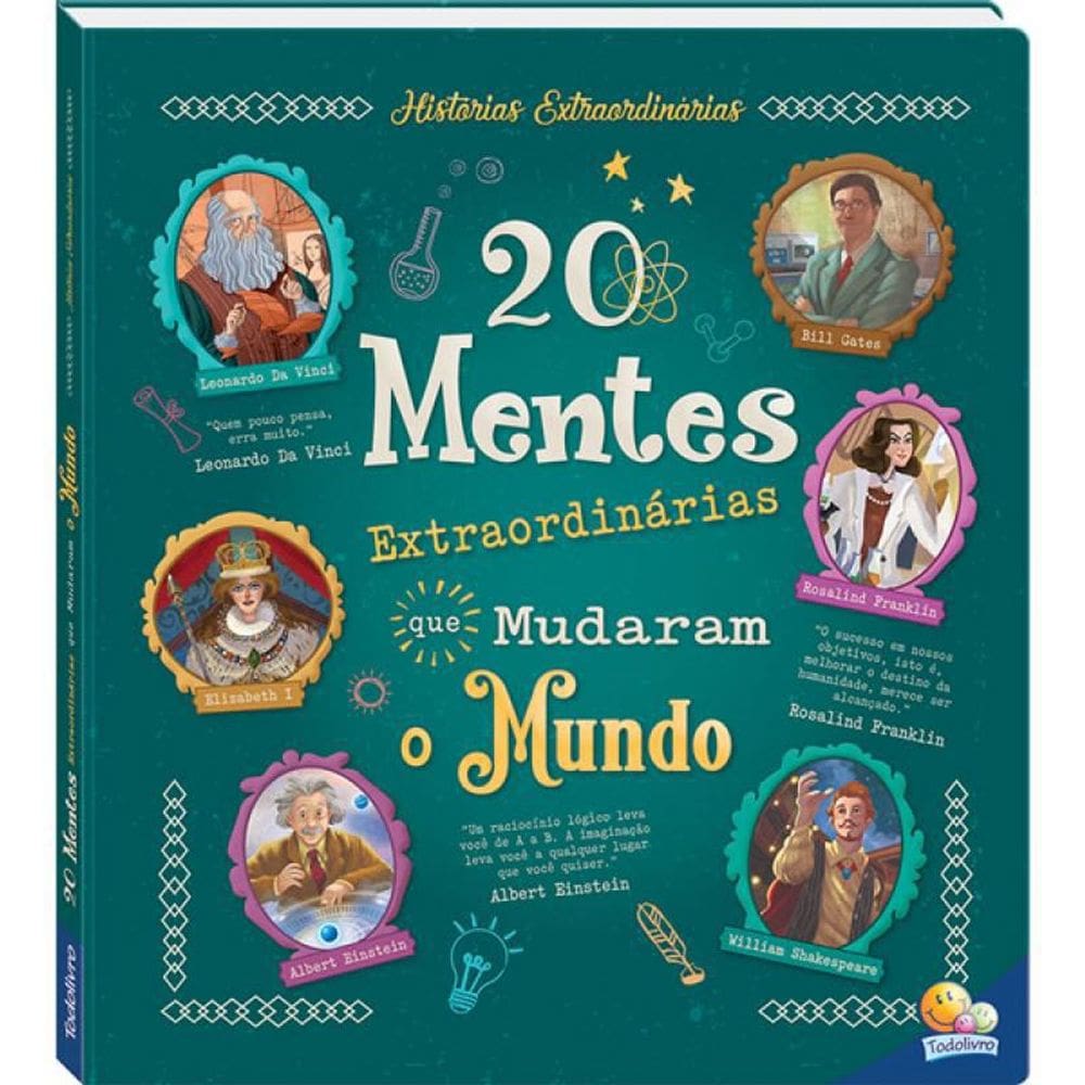 Livro Histórias Extraordinárias: 20 Mentes Extraordinárias
