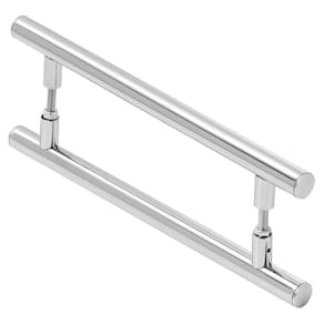 Puxador De Porta Redondo Para Vidro E Madeira 90Cm