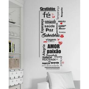 Decoração de Frase Gratidão Fé Esperança Saude Viagem Amor