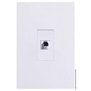 Conjunto Rj45 Cat6 Internet Vertical 4X2 Branco Brg11468-5Br