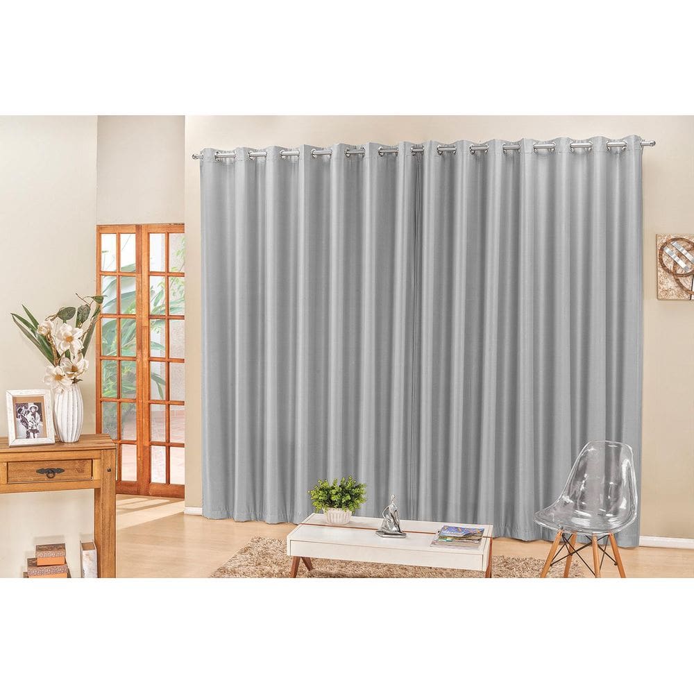 Cortina Madrid 3,00 X 2,50 Cinza