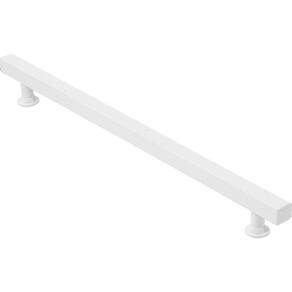 Puxador Quadrado Branco Para Porta 40Cm - 1 Lado Só
