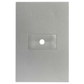 Placa Furo Hori 4x2 Recta Prata Satin Fosco - BRS12348-1PR