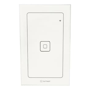 Interruptor Inteligente Outmat Touch Wi-Fi 4X2 1 Botão
