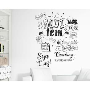 Adesivo Decorativo De Parede Frase Aqui Tem Amor Sucesso