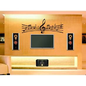 Adesivos Decorativos De Parede Nota Musical Escritório