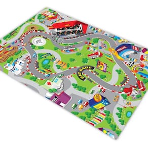 Tapete Pista De Carrinhos Autódromo Corrida 1,4X1,0M