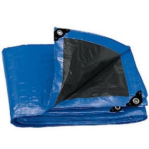 Lona Loneiro PPPE 500 Micras Azul/Preta - 100% Impermeável