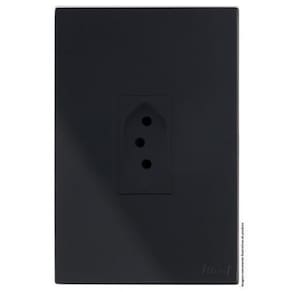 Kit Tomada 10A Vertical 4X2 Brs12136-3Bk