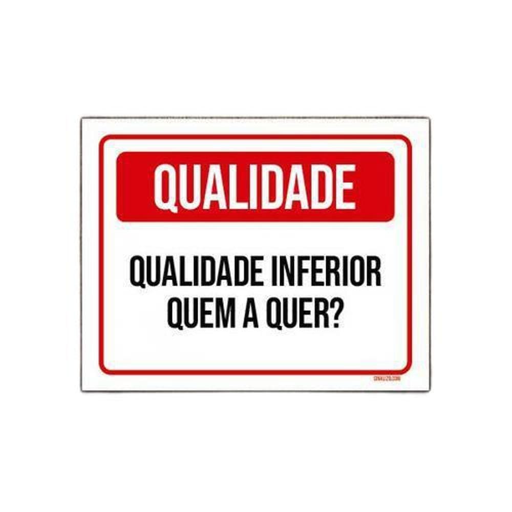 Kit 3 Placas Qualidade Inferior Quem A Quer