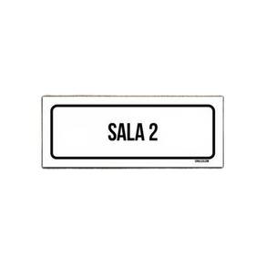 Placa Sinalização - Setor Sala 2  23X9