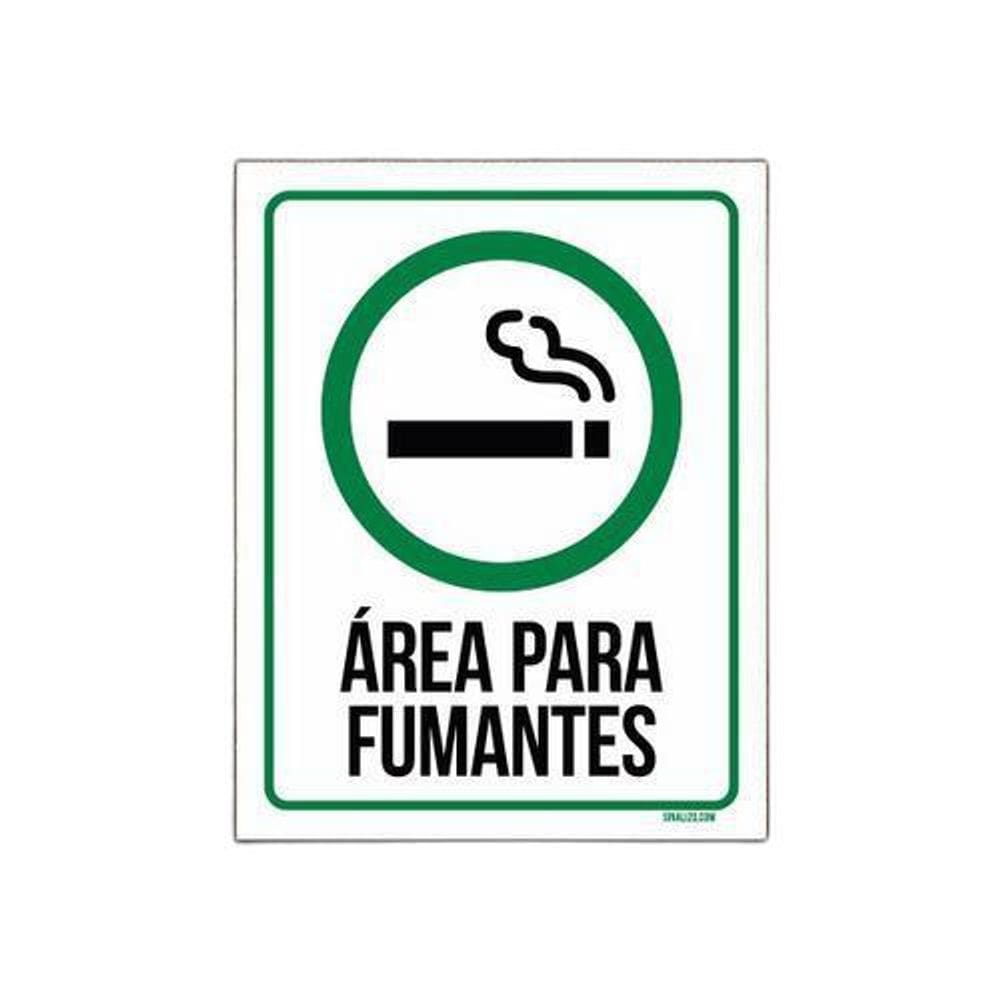 Kit 10 Placas - Área Para Fumantes