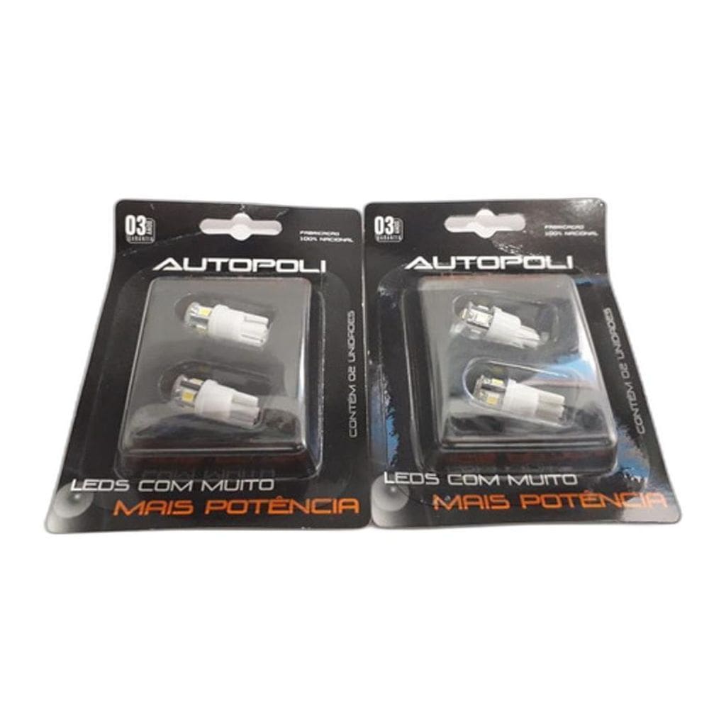 Kit 4 Lampadas De Pisca Led Laranja