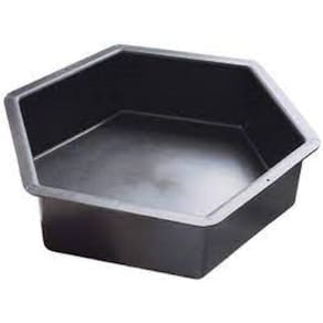 Forma Plastica Sextavada Lisa 30X30X08Cm 8 Unidades
