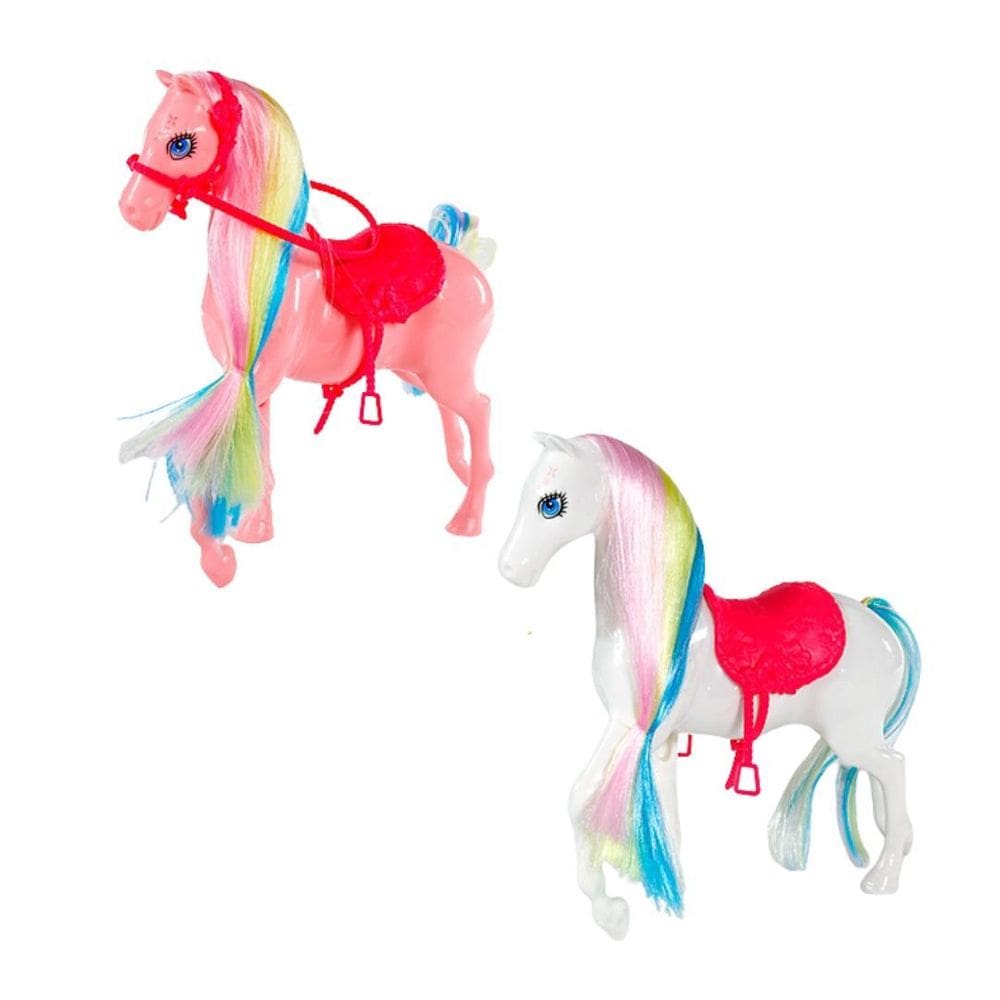Cavalo Da Princesa Rainbow Colors - Polibrinq