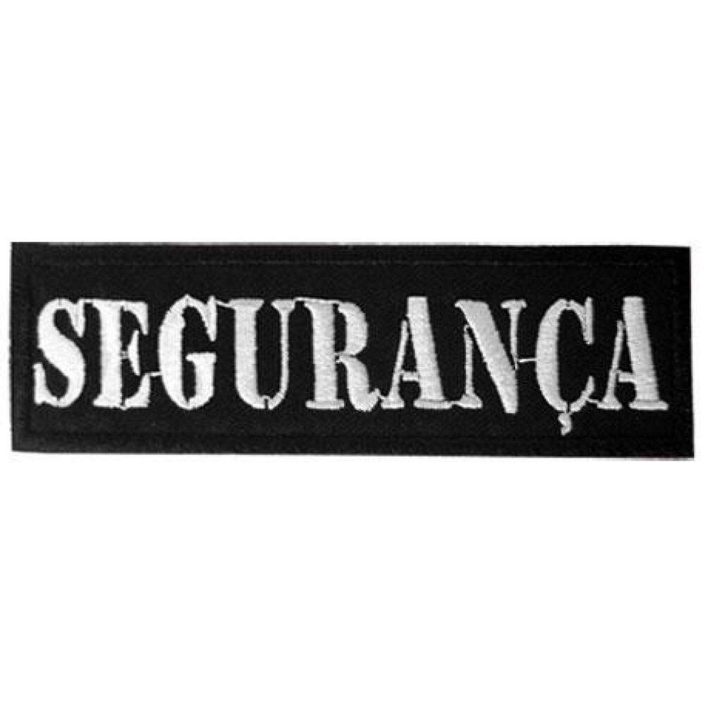 Patch Bordado Segurança Mini Com Fecho De Contato