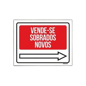 Kit 3 Placas - Vende-Se Sobrados Novos Direita