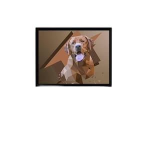 Quadro Decorativo Fotografia Labrador 45x34cm