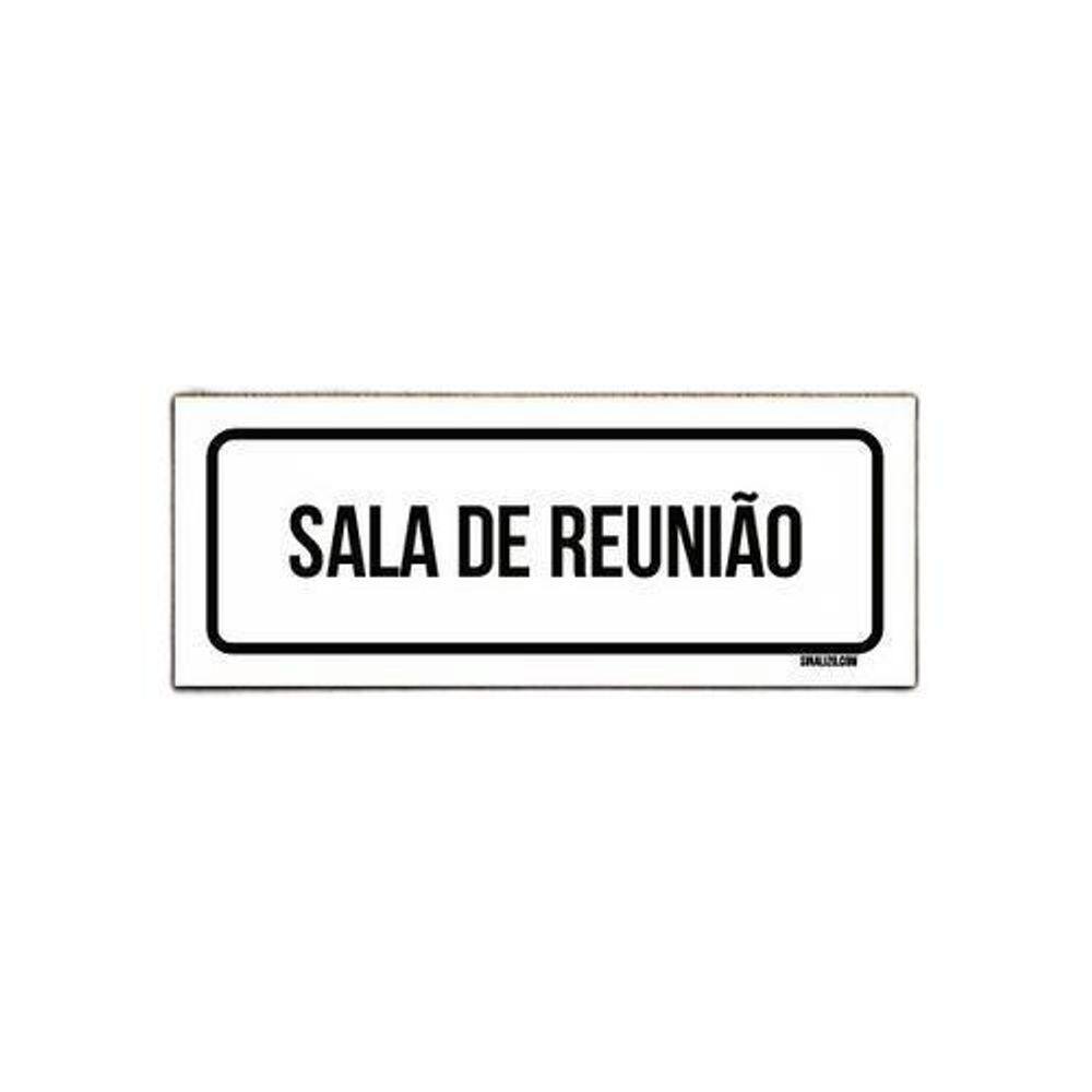 Placa Sinalização - Setor Sala De Reunião 23X9