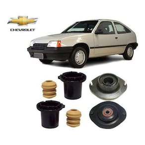 Par Kit Coxim Batente Coifa Dianteiro Gm Kadett 1989 1990 1991 1992