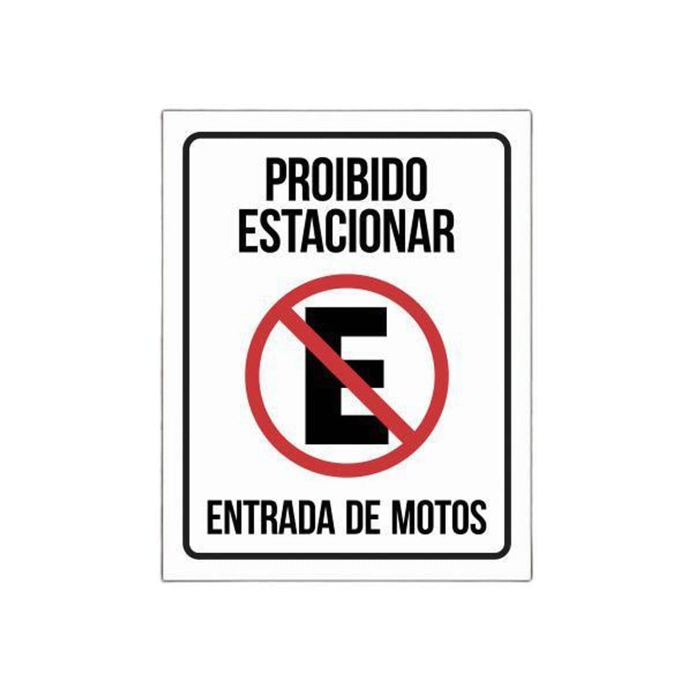 Placa Decorativa 18x23cm - Poliestireno e Vinil Automotivo