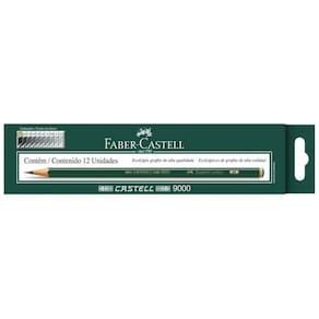 Ecolápis Grafite Faber Castell 9000 8B - 12 Un
