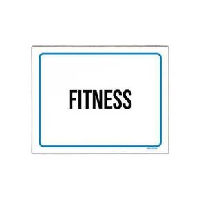 Kit 10 Placas Sinalização Ambiente Fitness