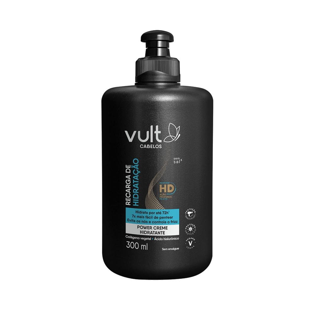 Vult Cabelos Recarga de Hidratação Power - Creme Hidratante 300ml