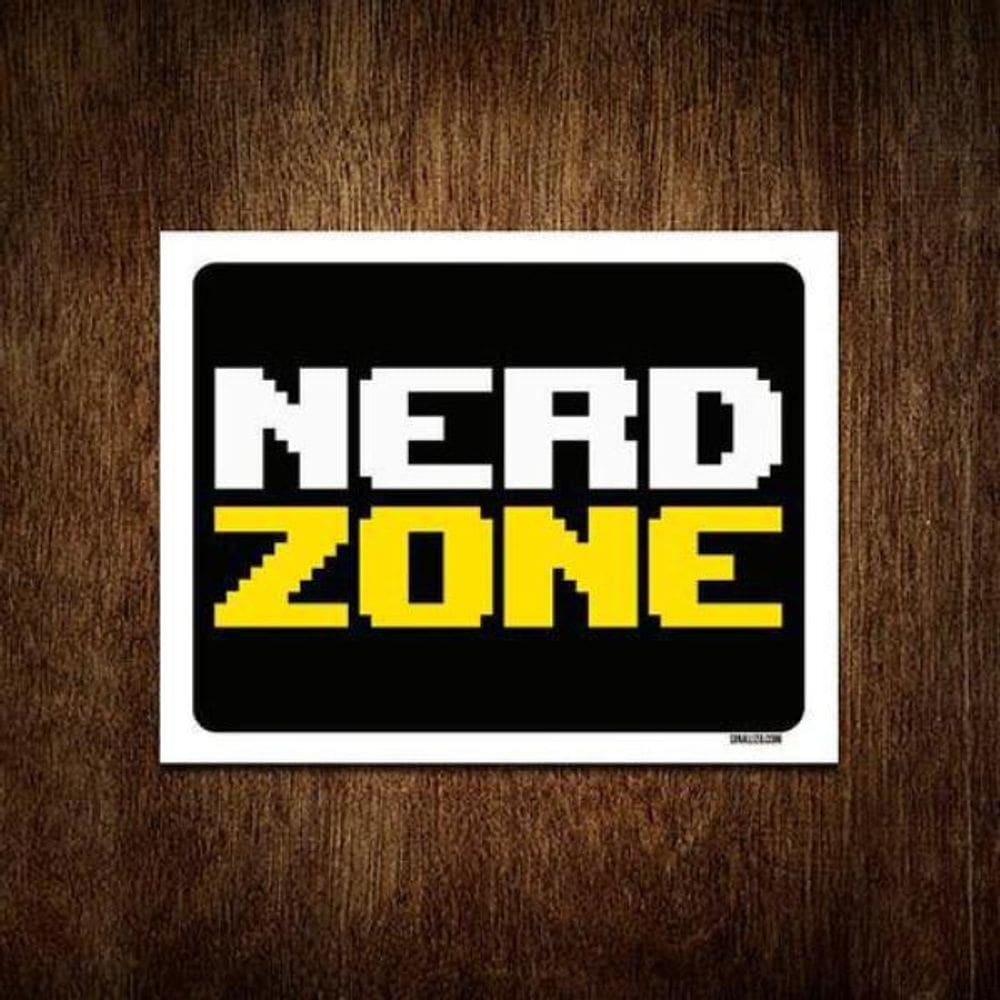 Kit 3 Placas Decorativa - Nerd Zone