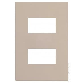 Placa P/2 Mod. Separados Com Suporte 4X2 - Recta Areia Satin