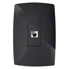 conjunto rj45 cat5e - blux home grafite - bh10480-9gf