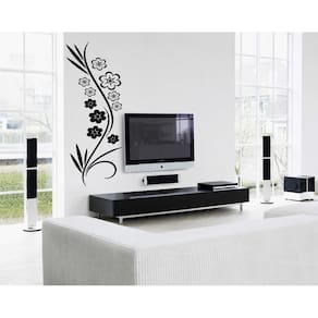 Adesivo Decorativo de parede Floral Plantas com flores lindo