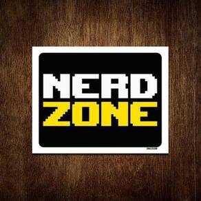 Kit 3 Placas Decorativa - Nerd Zone