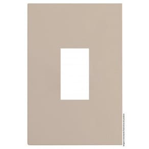 Placa Para 1 Modulo Vertical Com Suporte 4X2 Brs12401-1Ar.