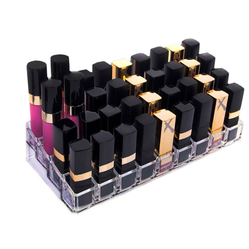 Organizador Porta Batom Com 36 Divisórias Em Acrílico