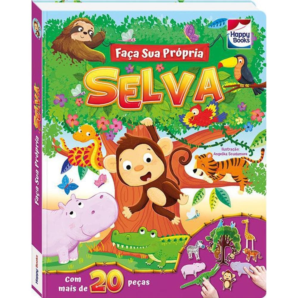 Livro Faça E Brinque: Selva