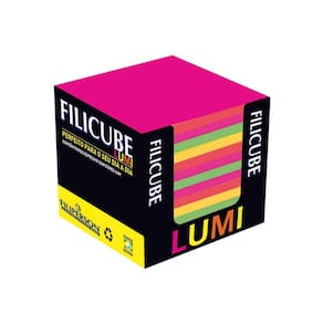 Filicube Lumi Colorido 85g 86x86x80mm 700 Folhas Filipaper