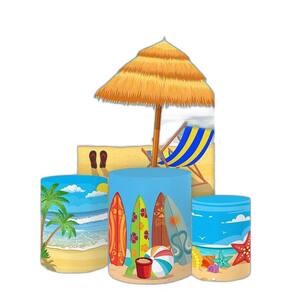 Painel Retangular E Capas 3D Sublimado Praia Fkpc-986