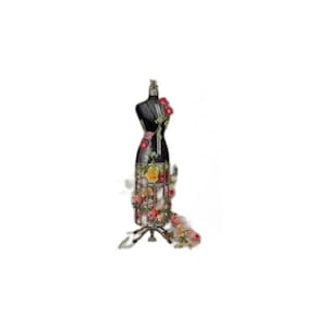 Quadro Vintage Manequim Costura 45X34Cm Moldura Branca