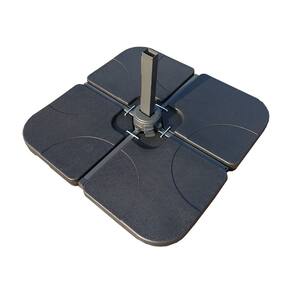 Base Ombrelone Lateral Para Jardim e Varanda Preto