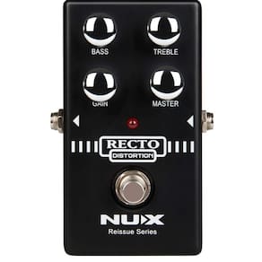 Pedal de efeito de guitarra NUX Recto Distortion com distorção pesada