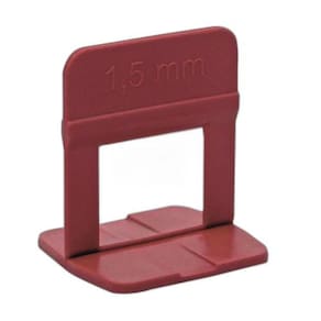 Espacador Nivelamento 1.5Mm Vermelho 50Peças